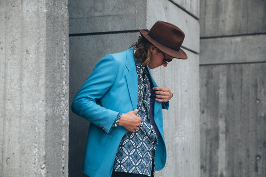 Blazer Homme Turquoise