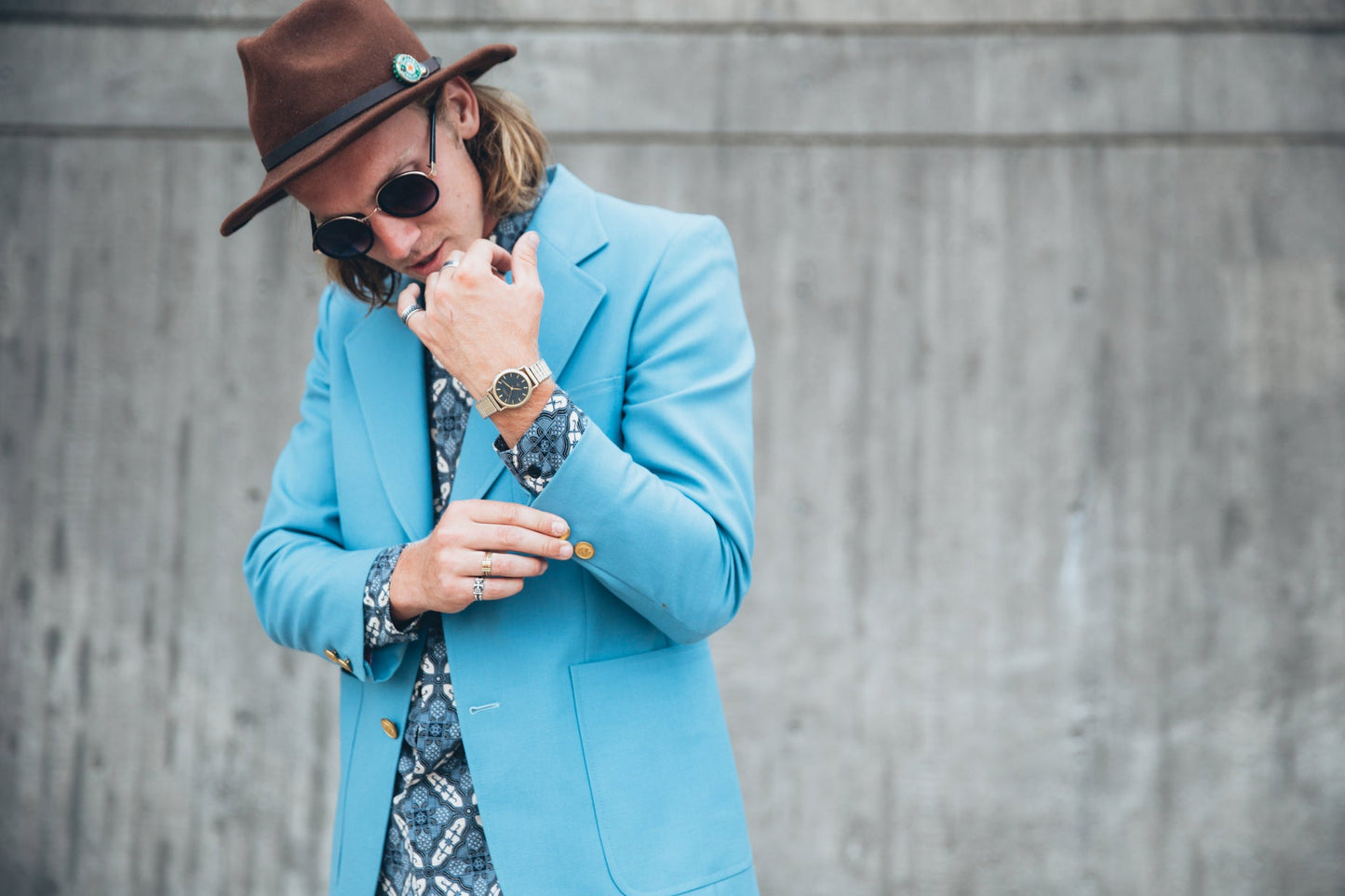 Men's Turquoise Blazer